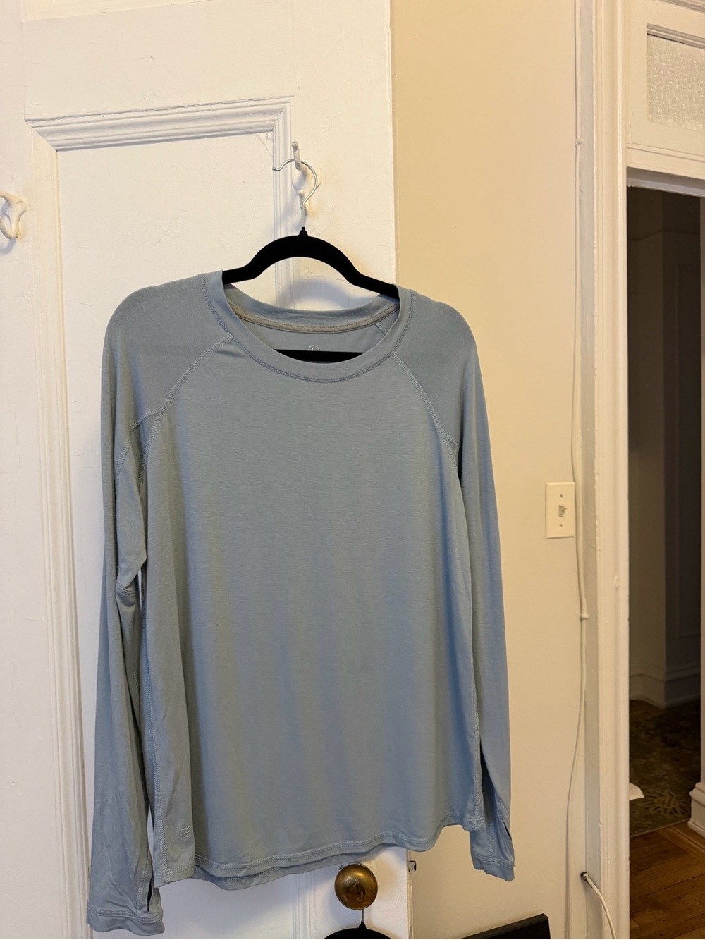 Free Fly Light Blue Long-Sleeve SPF 50 Size L